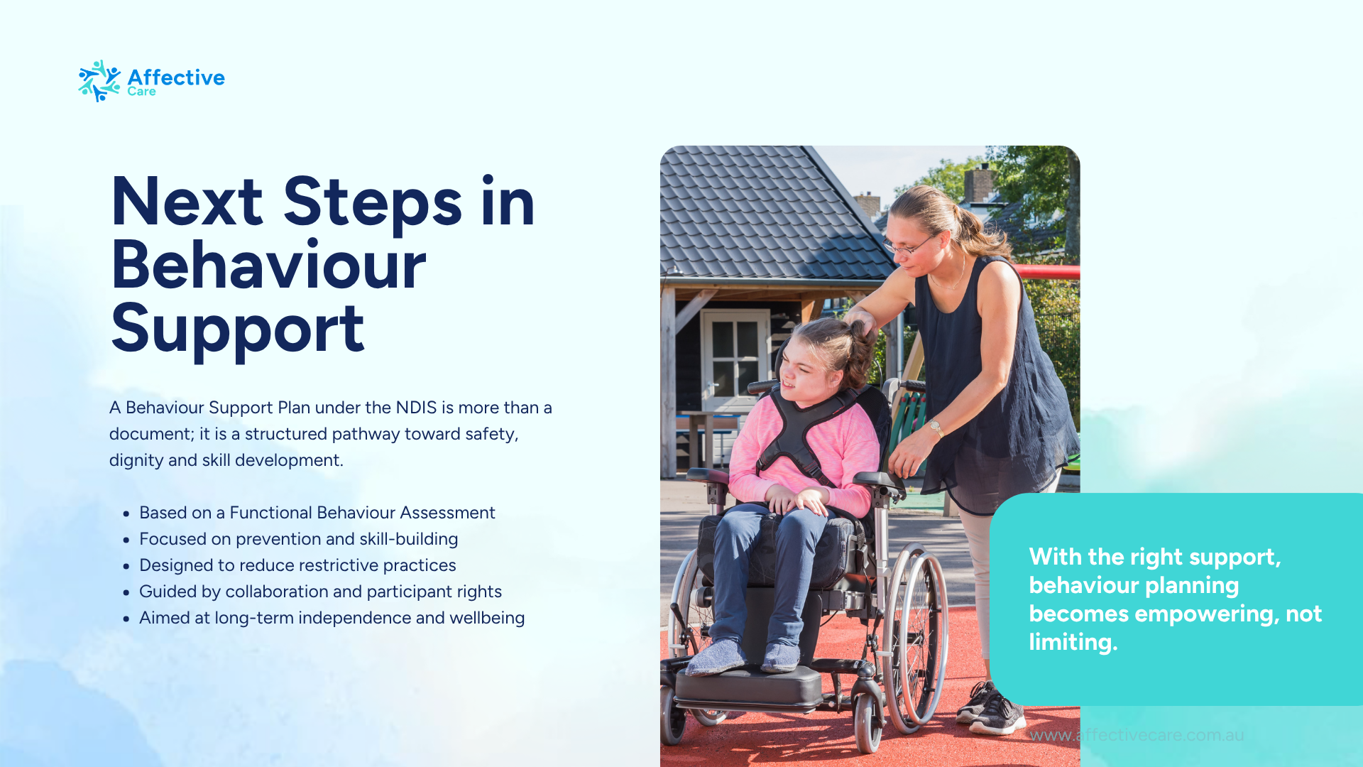 Next steps in Behaviour Support