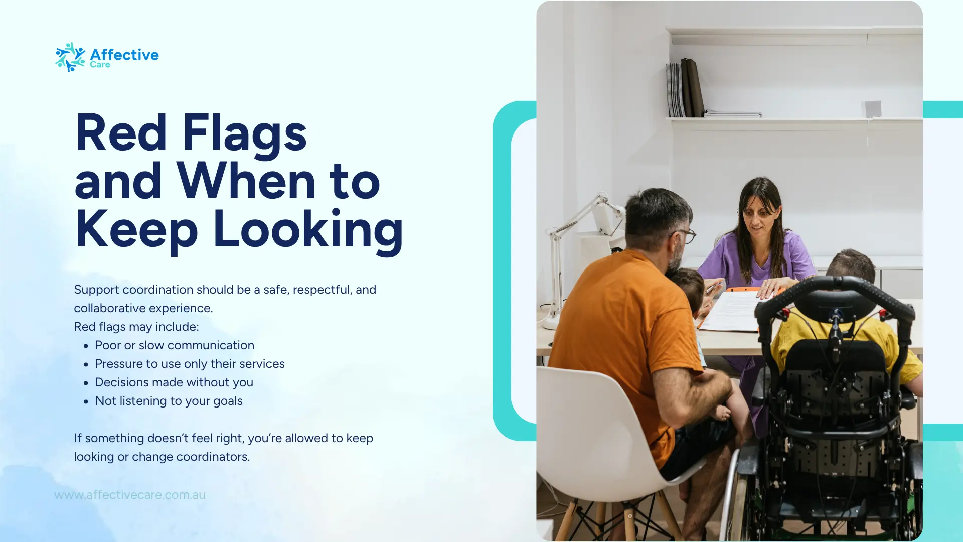 Red flags and when to keep looking for NDIS Support Coordinators