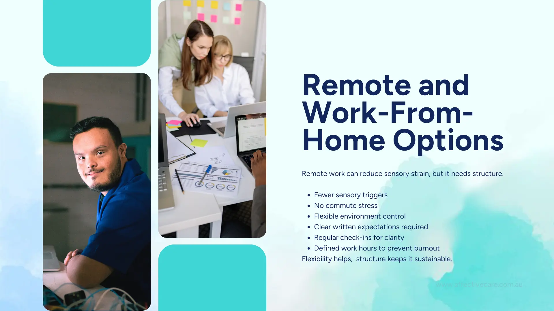 Remote and work from home options