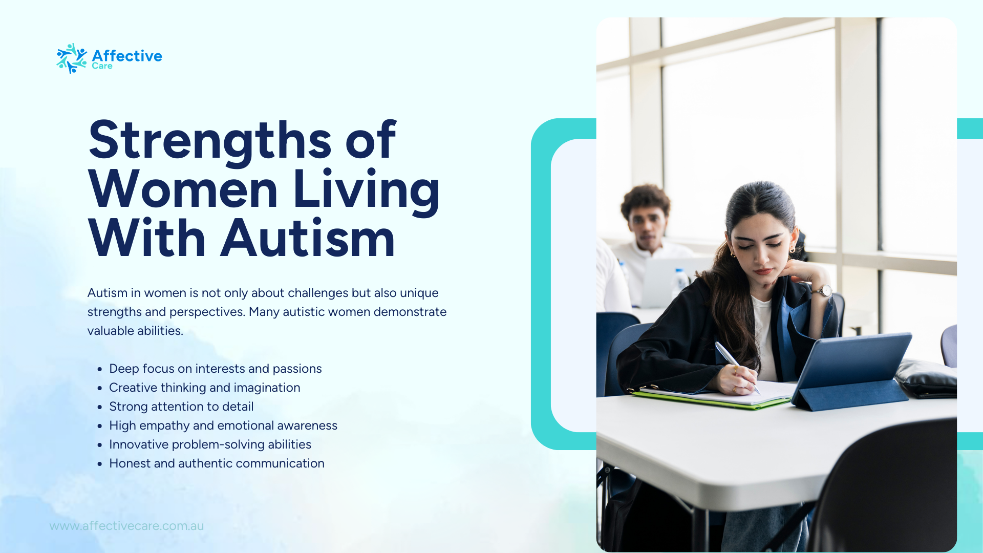 Strengths of women living with autism
