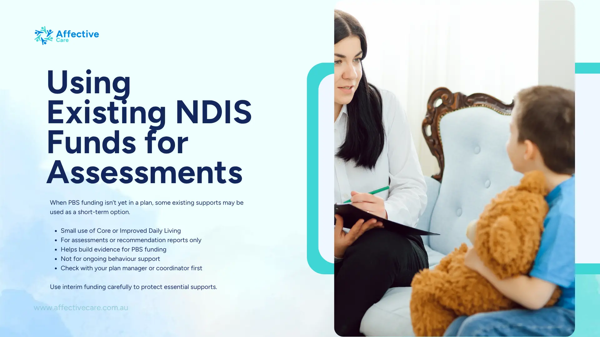Using existing NDIS funds for assessment