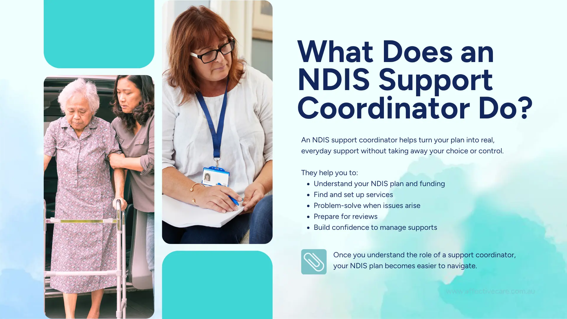 What does an NDIS support coordinator do