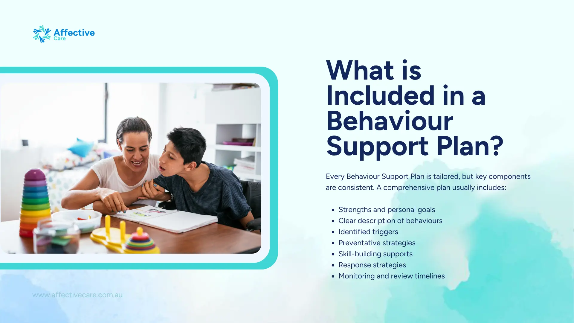 What is included in a Behaviour Support Plan