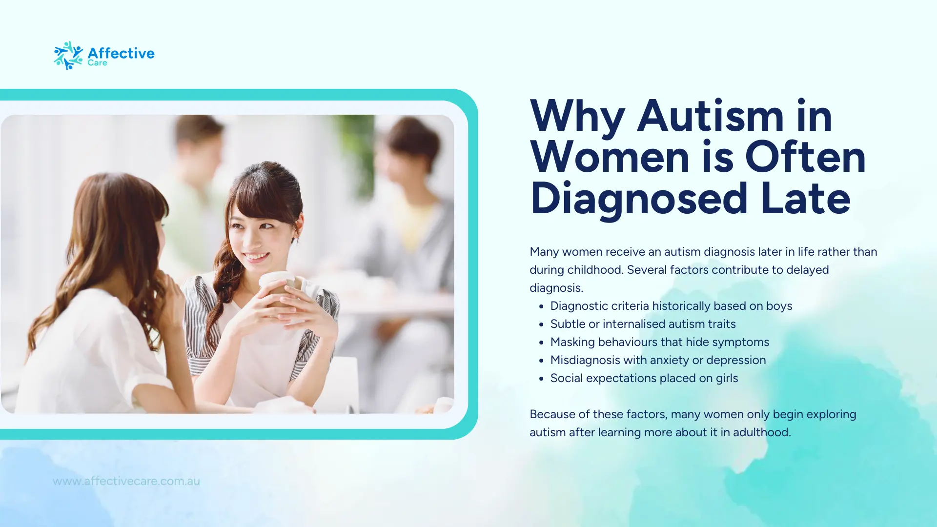 Why autism in women is often diagnosed late