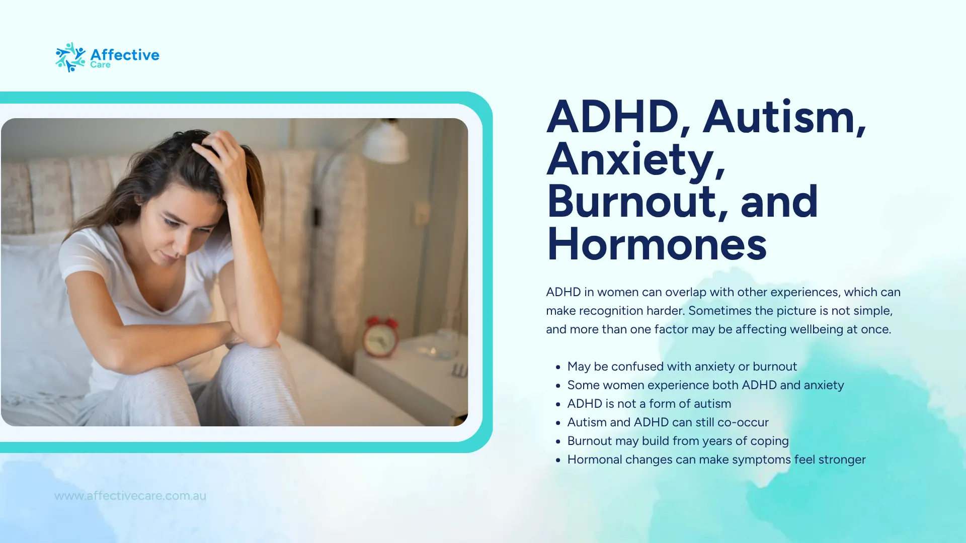 ADHD, Autism, Anxiety, Burnout and Hormones