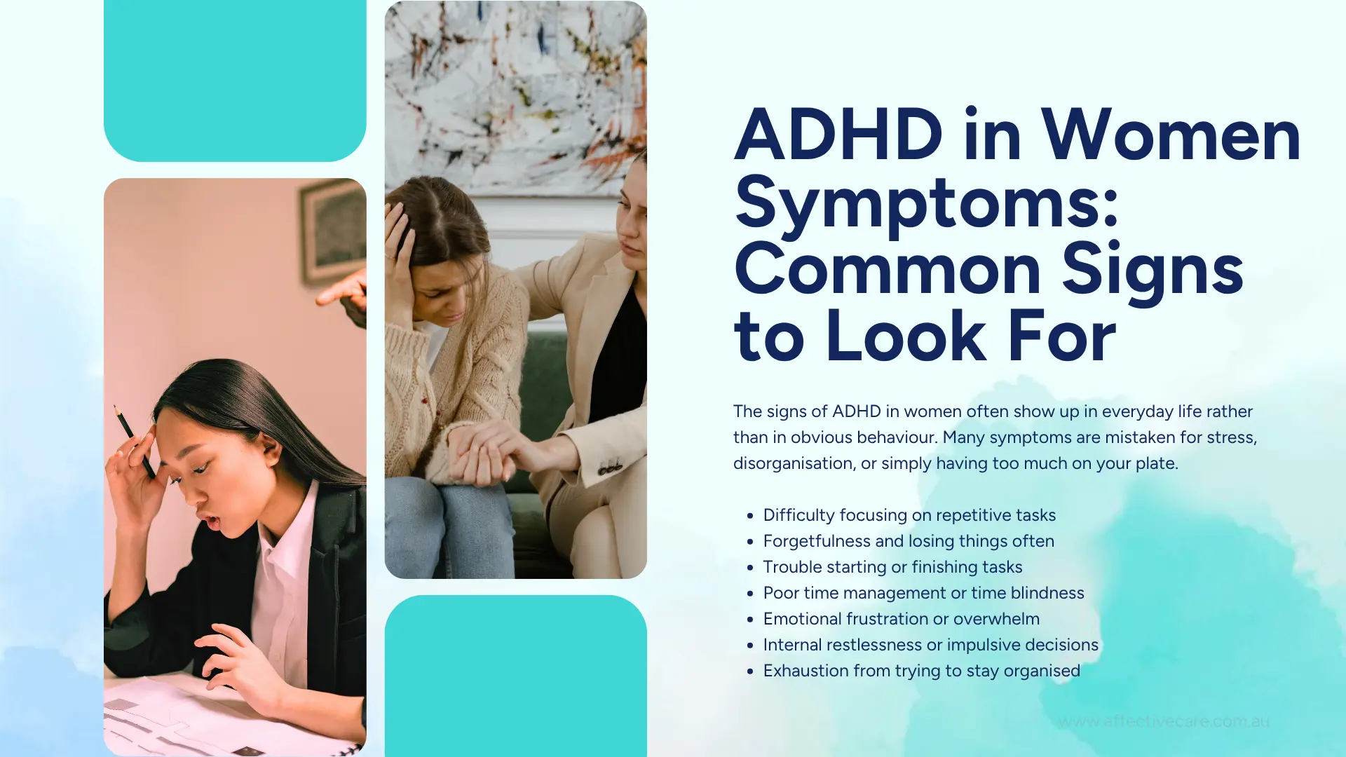 ADHD in women symptoms signs to look for