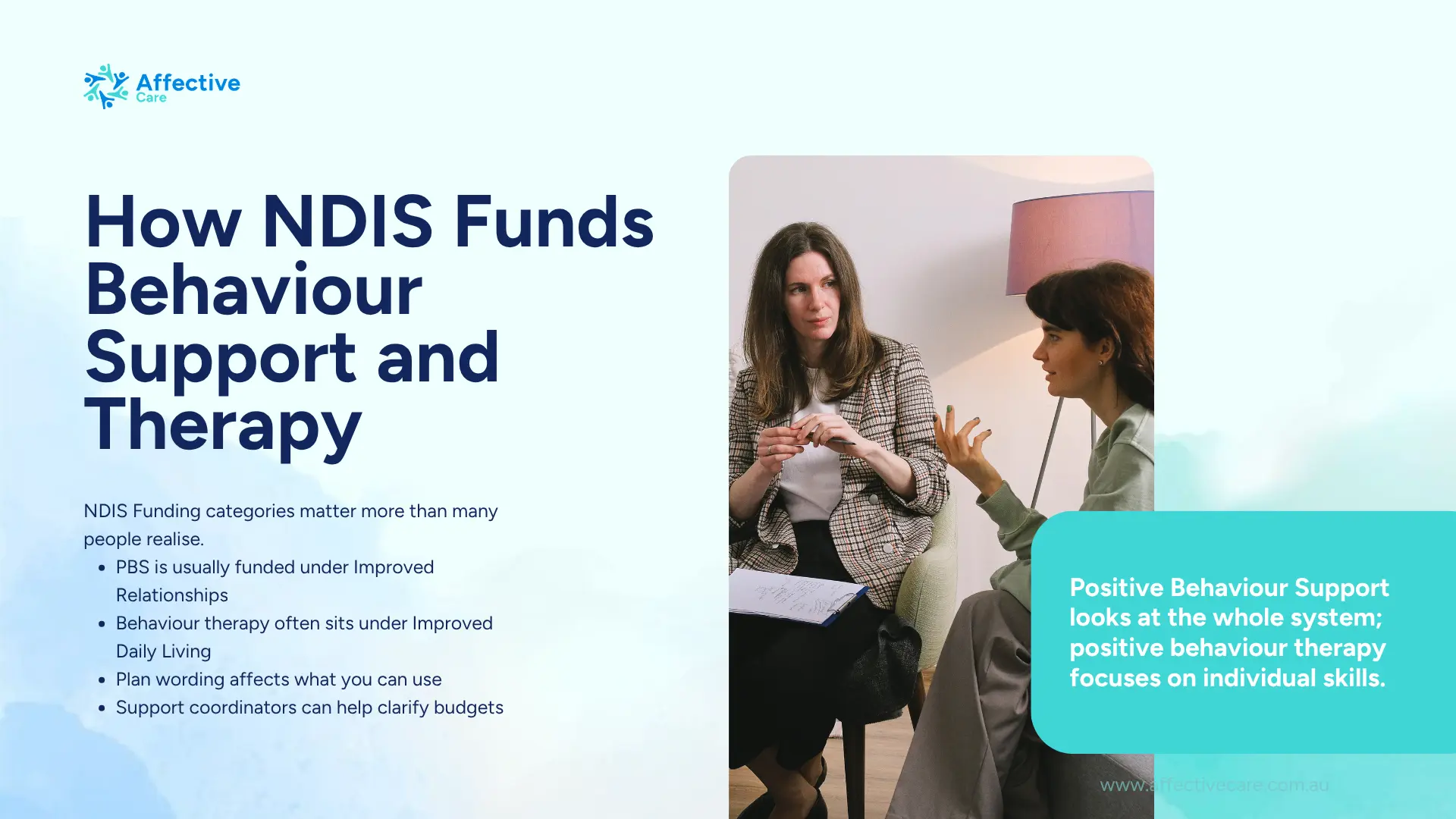 How NDIS funds behaviour support and therapy