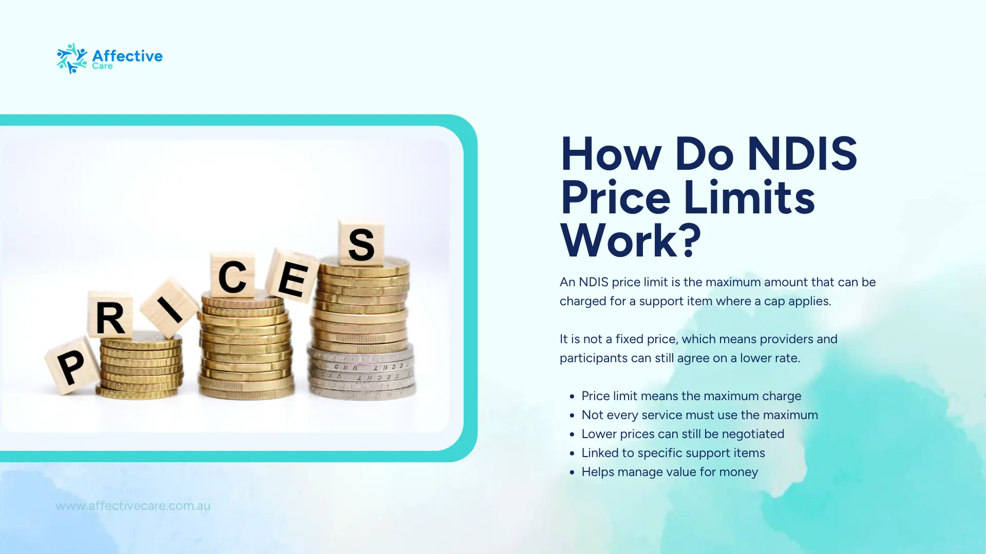 How do ndis price limits work