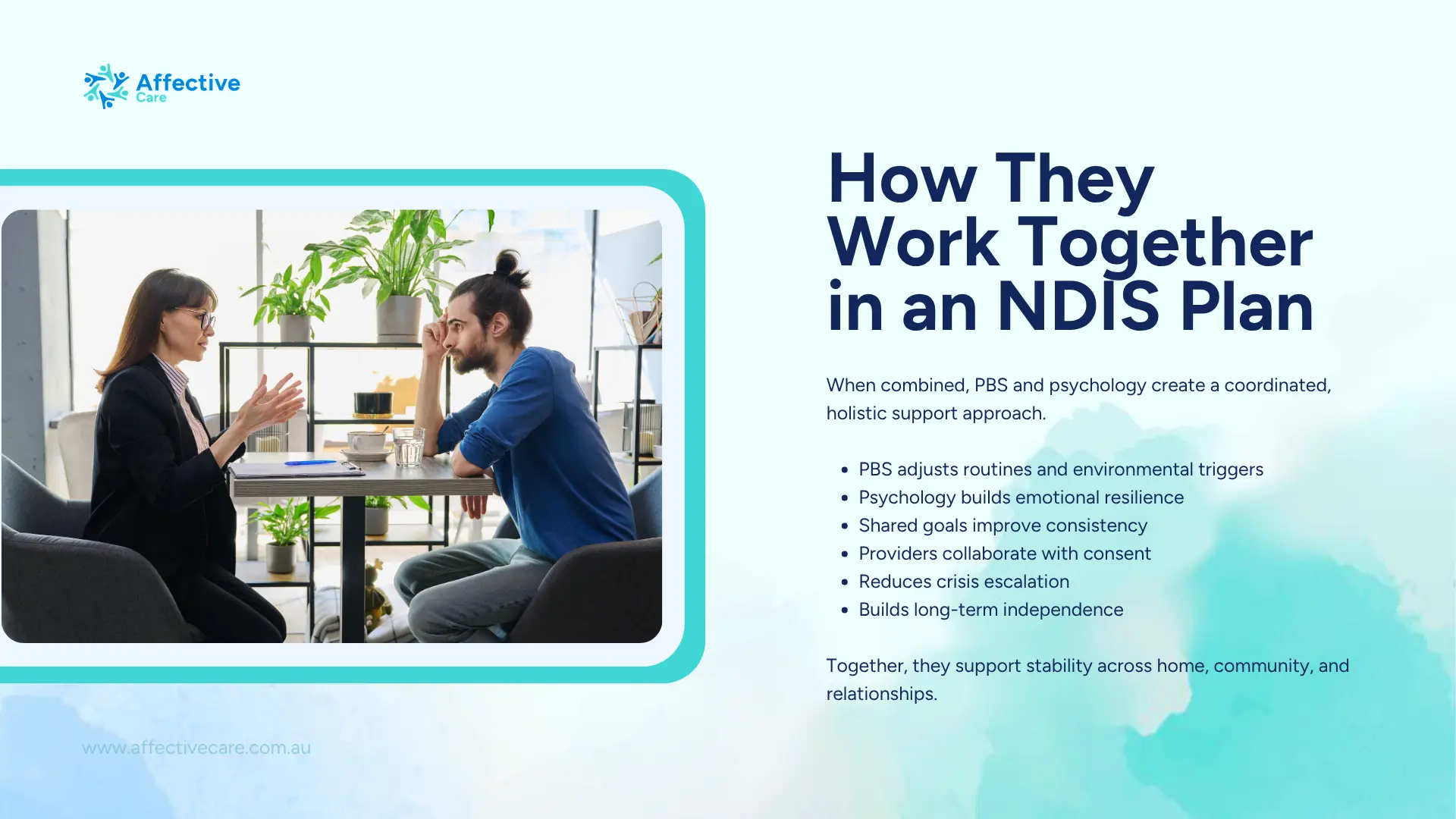 How they work together in an ndis plan