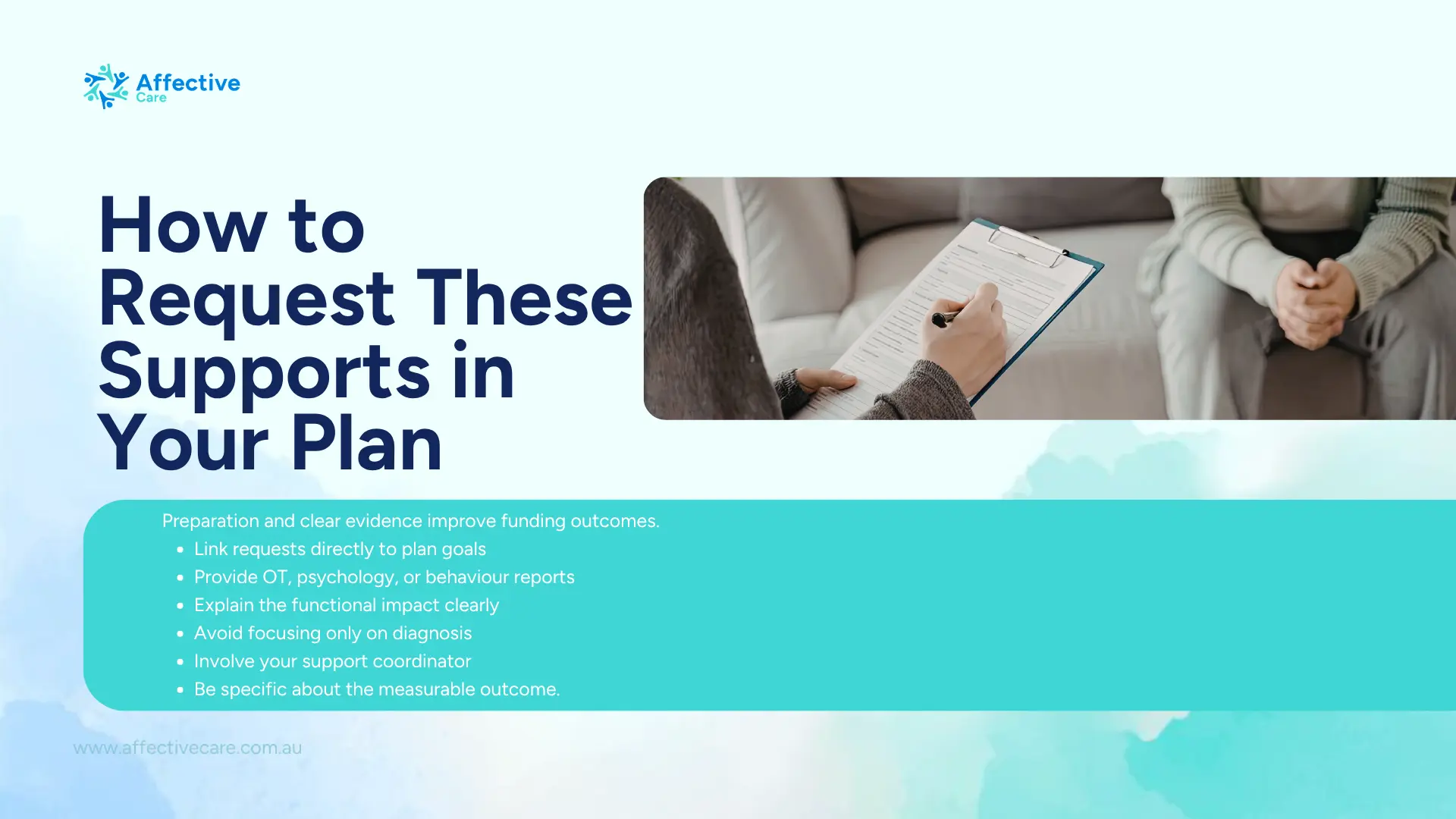 How to request these supports in your plan