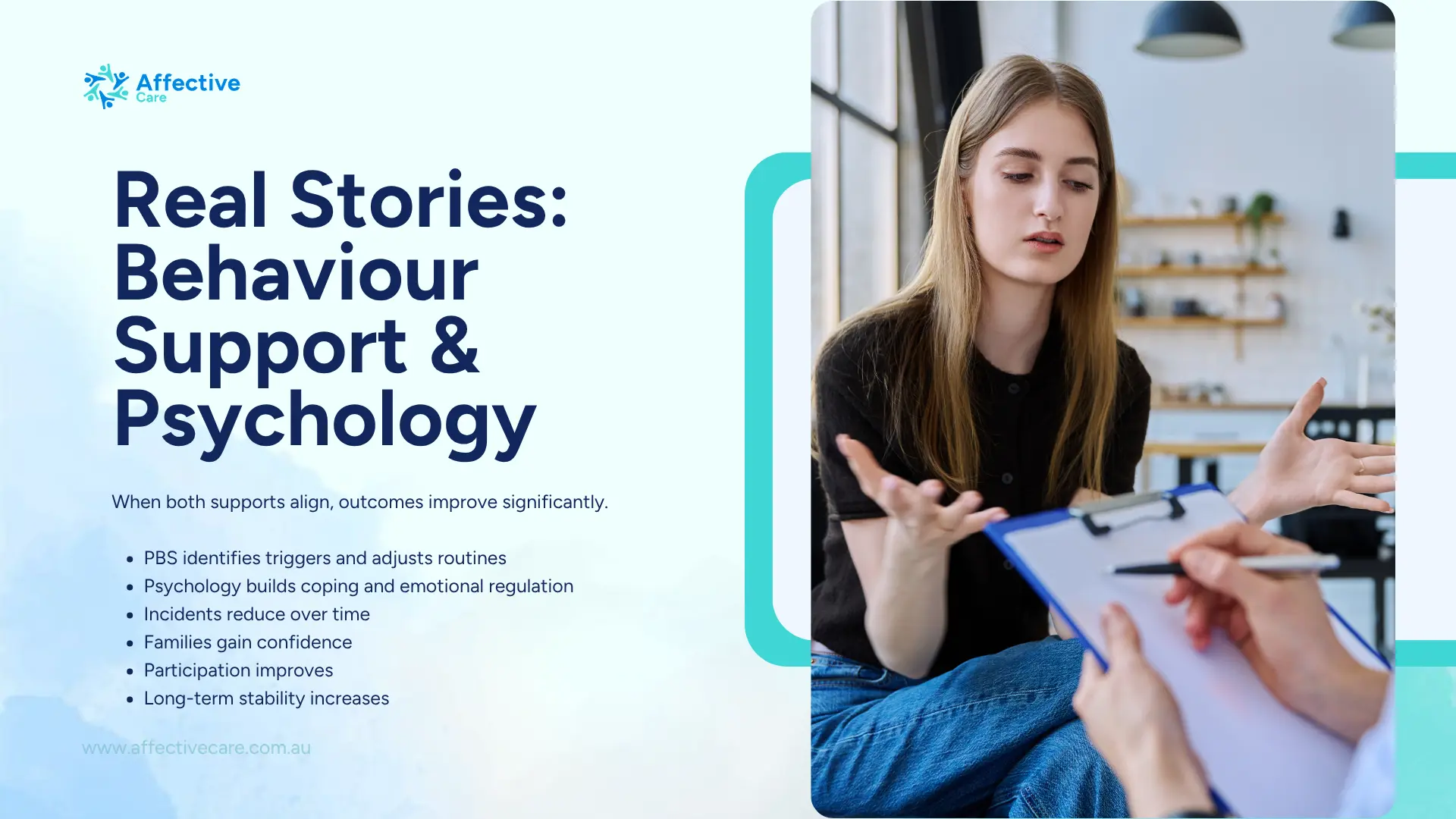 Real stories behaviour support and psychology