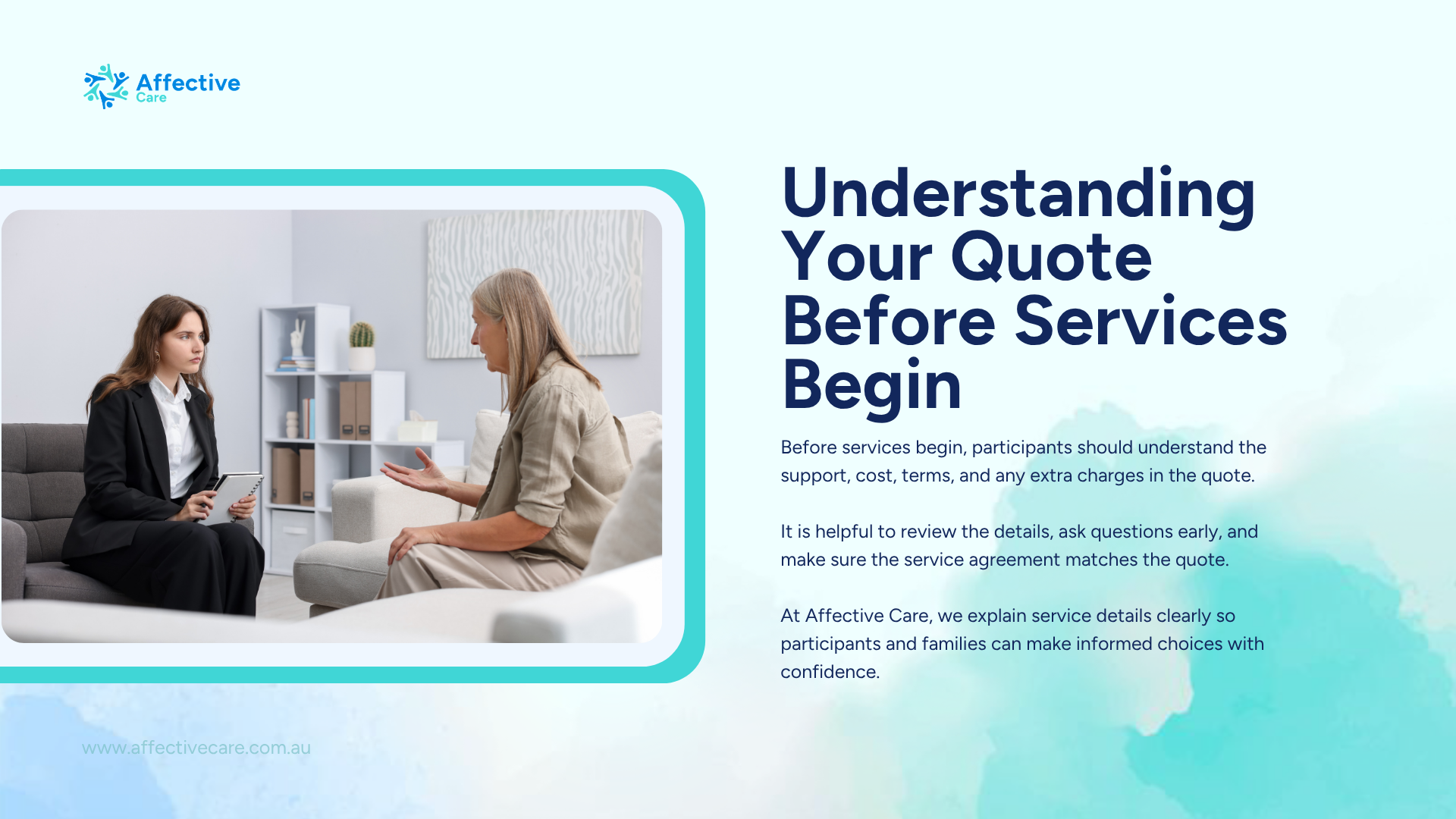 Understanding your quote before services begin