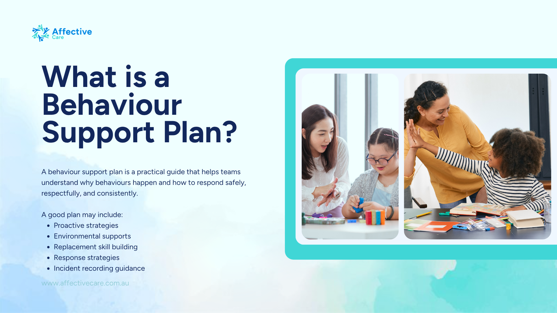 What is a behaviour support plan