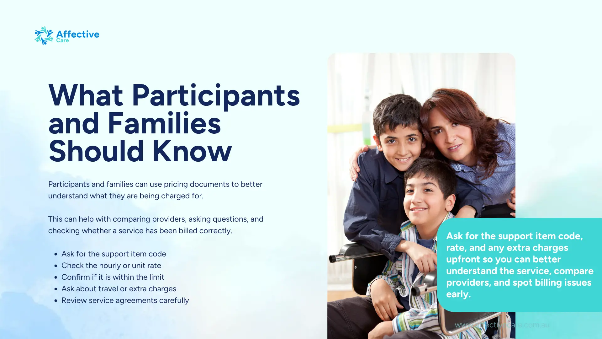 What participants and families should know