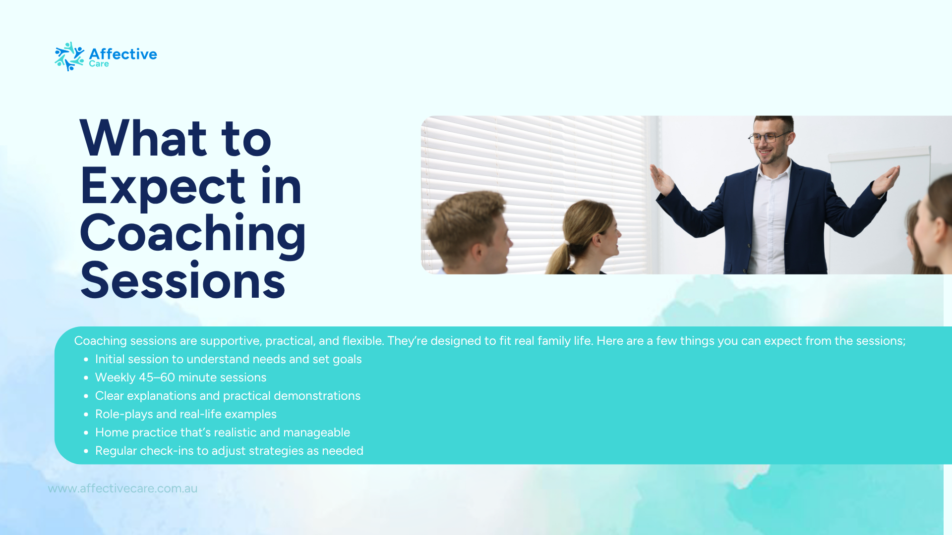 What to expect in coaching sessions