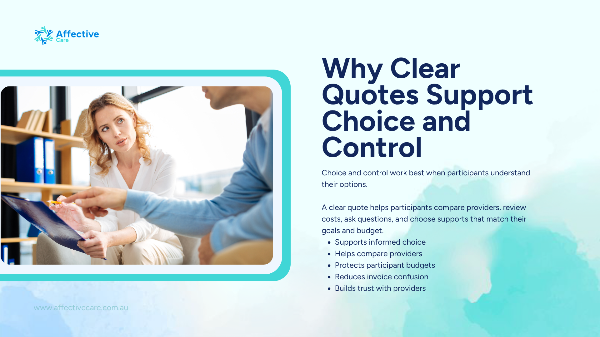 Why clear quotes support choice and control