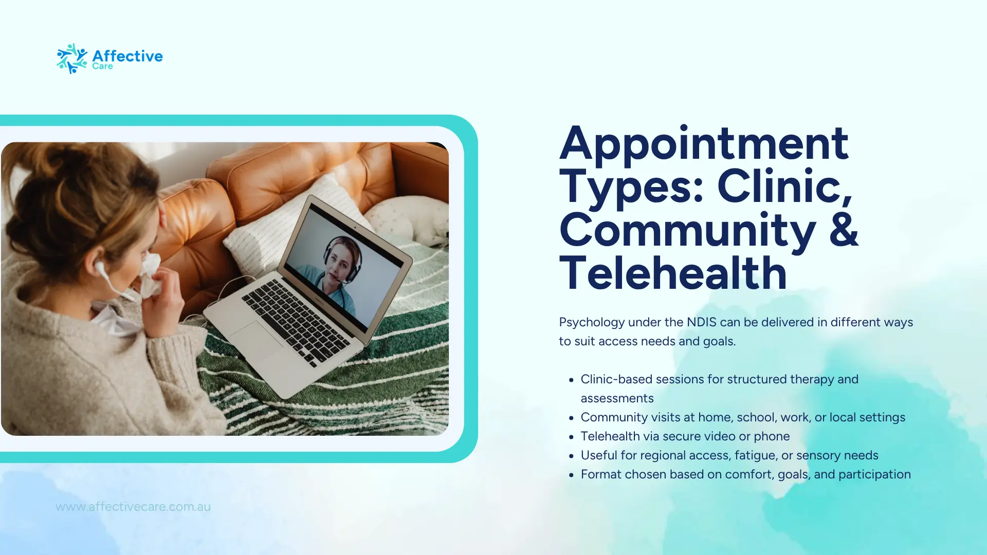 Appointment Types Clinic Community and Telehealth