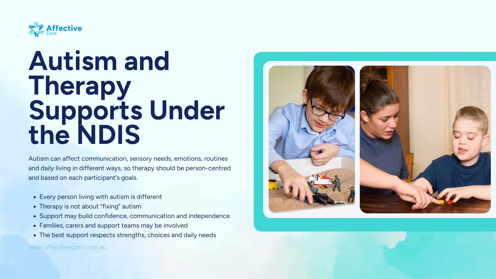 Autism and Therapy Supports under the NDIS