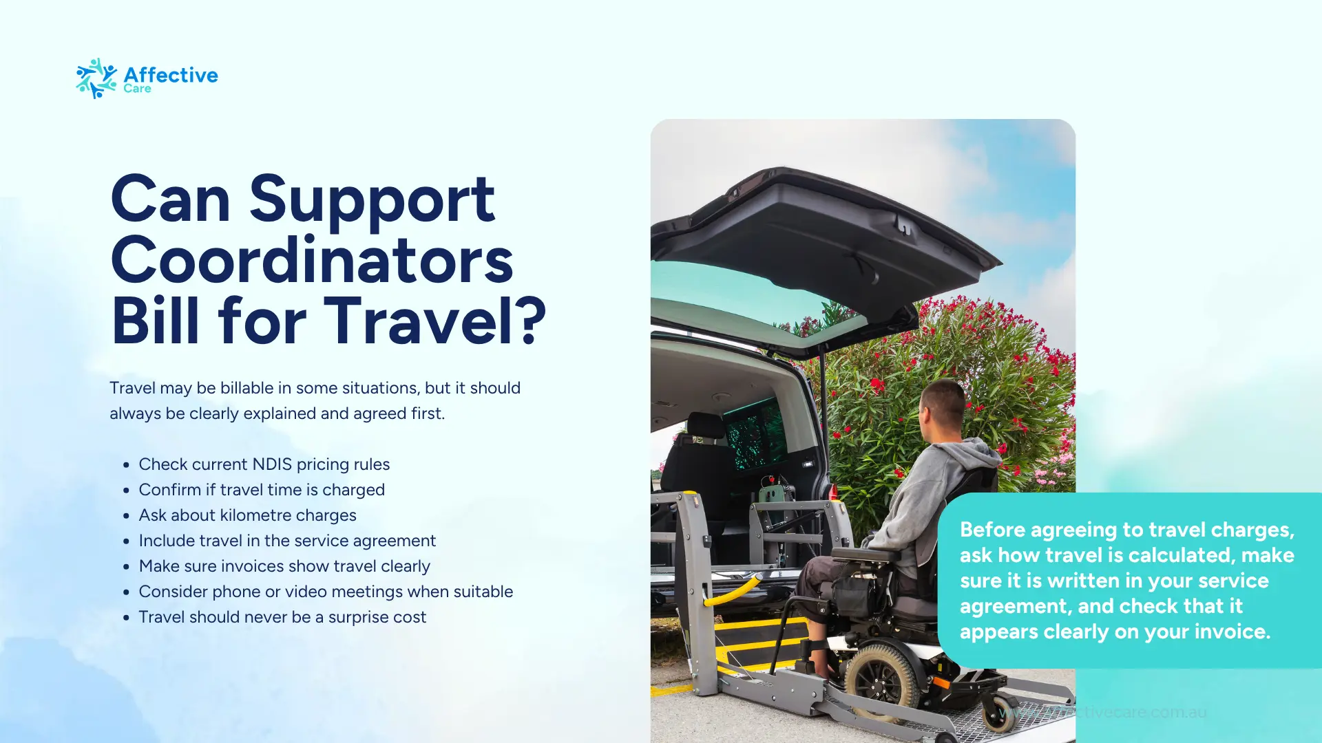 Can Support Coordinators bill for travel