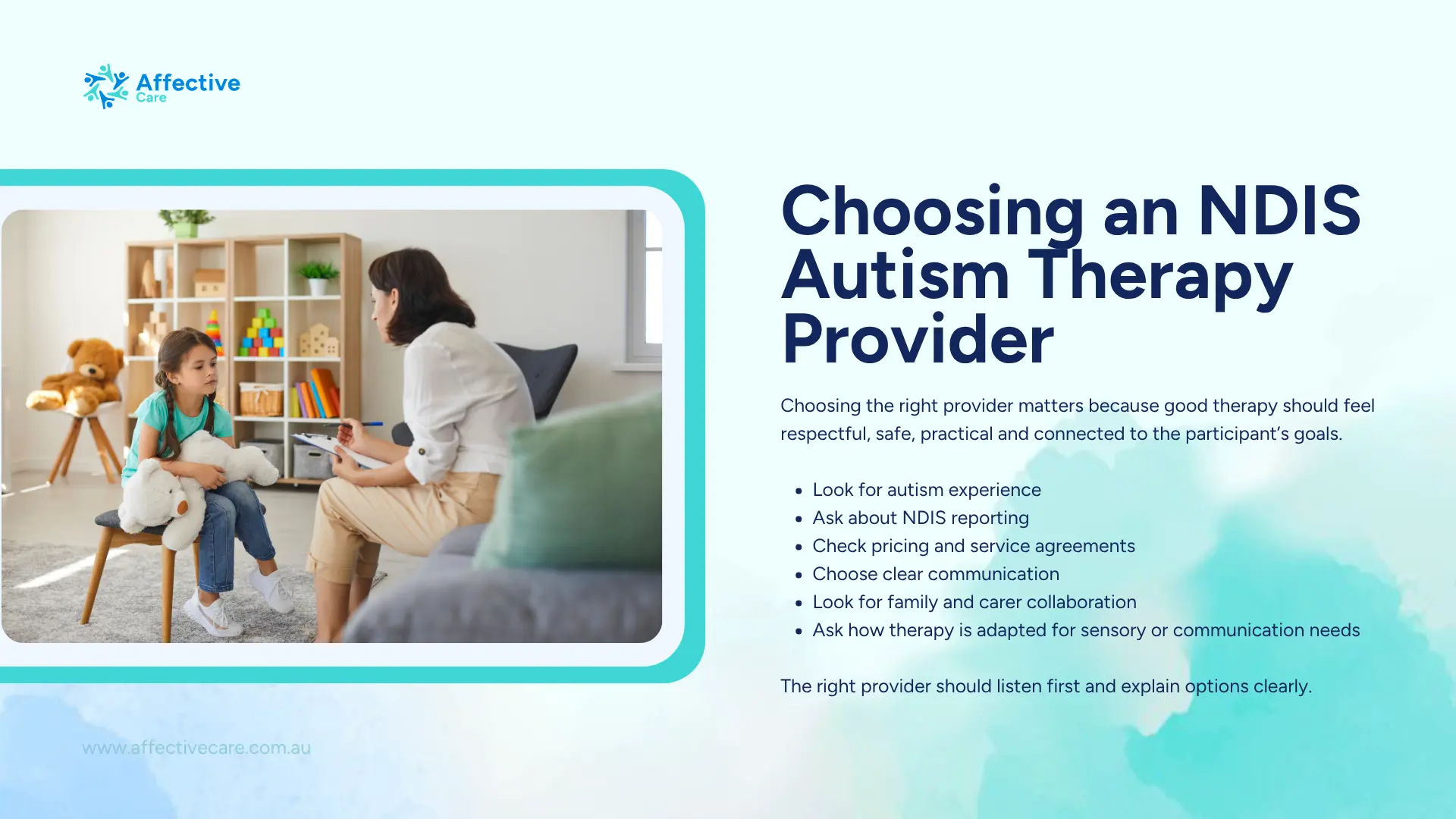 Choosing NDIS Autism Therapy Provider