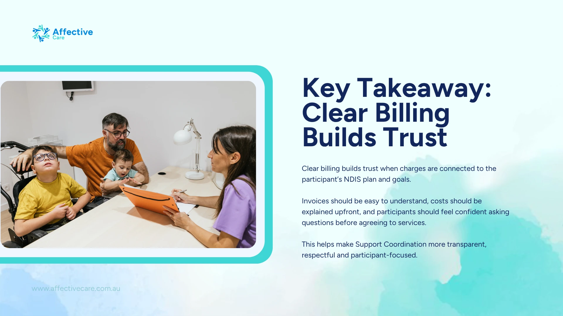 Clear billing builds trust