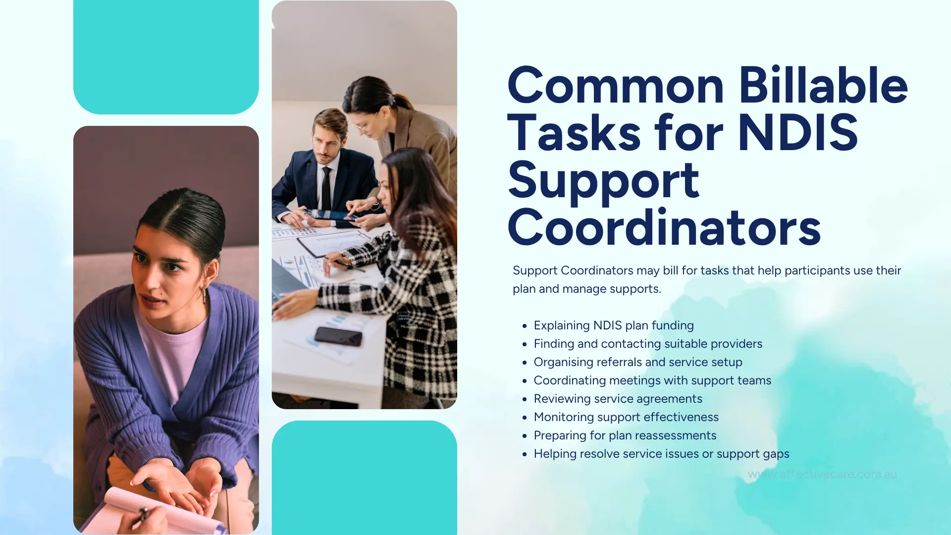 Common Billable Tasks for NDIS support Coordinators