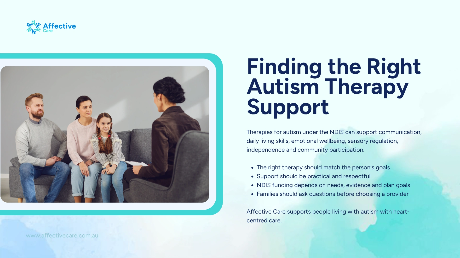 Finding the right Autism Therapy Support