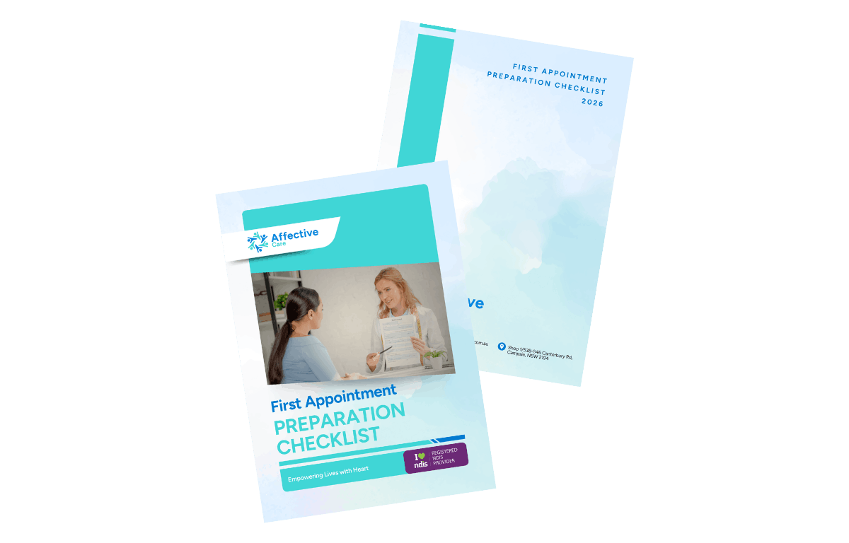 First Appointment Preparation Checklist Cover