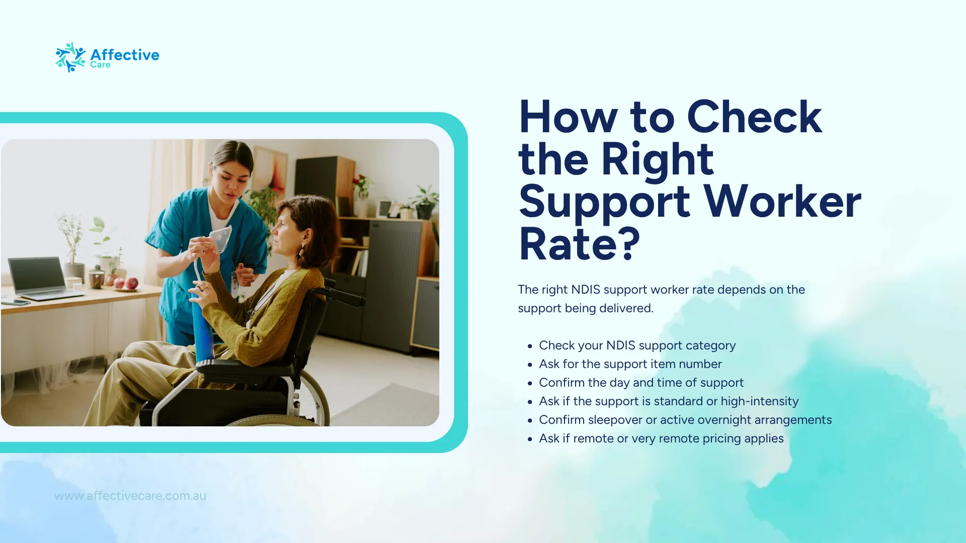 How to check the right support worker rate