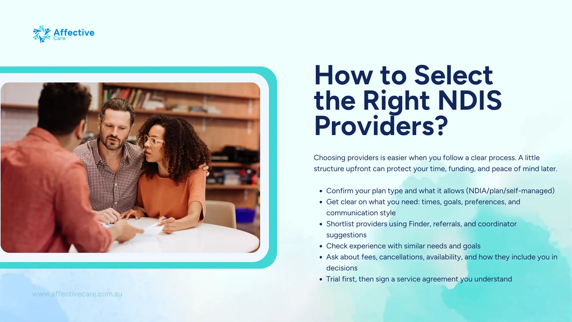 How to select the right NDIS providers