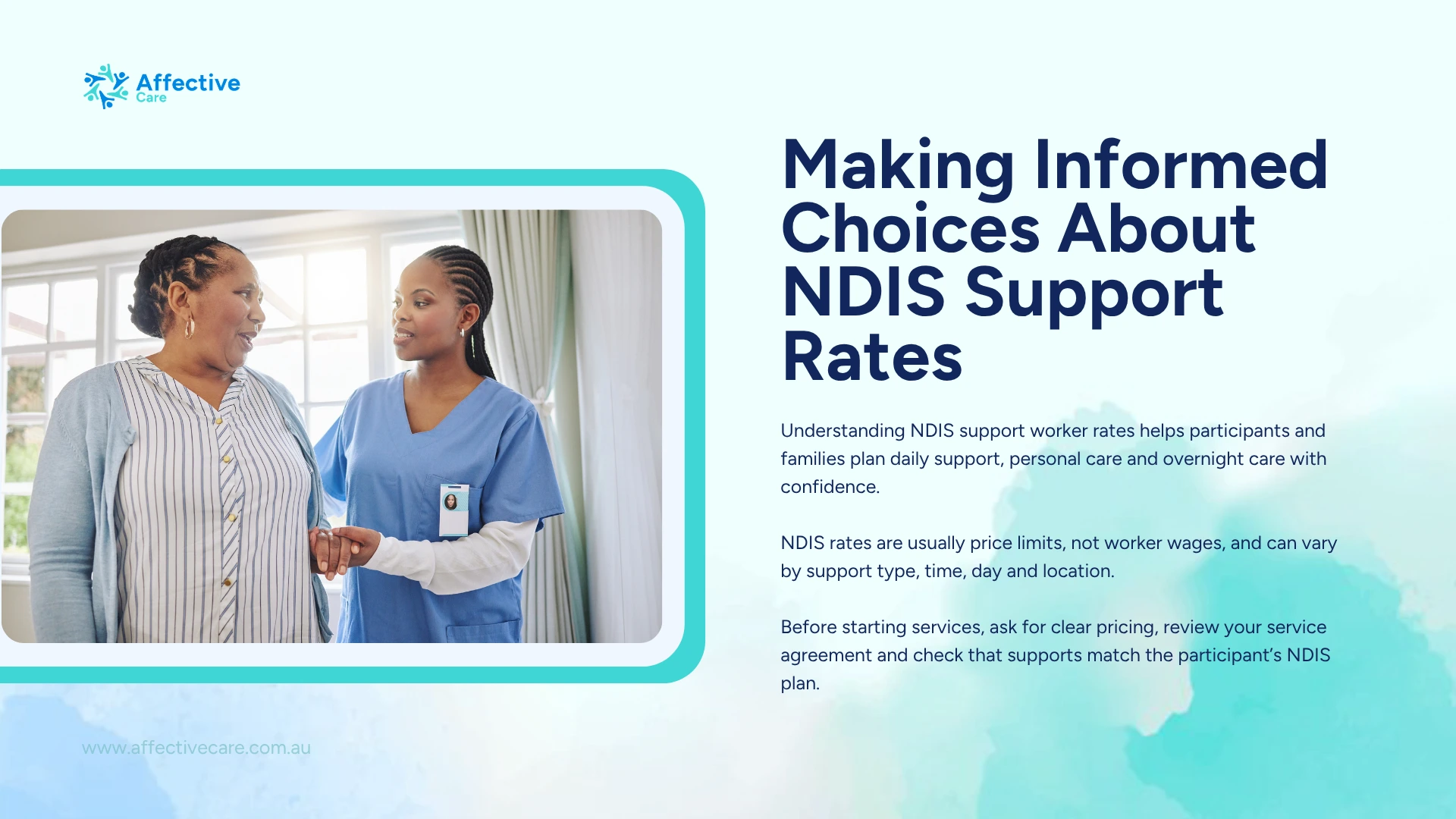 Making informed choices about NDIS support rates