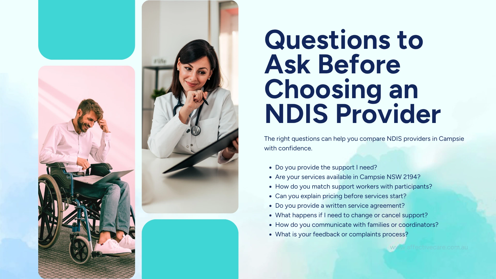 Questions to ask before choosing an NDIS provider