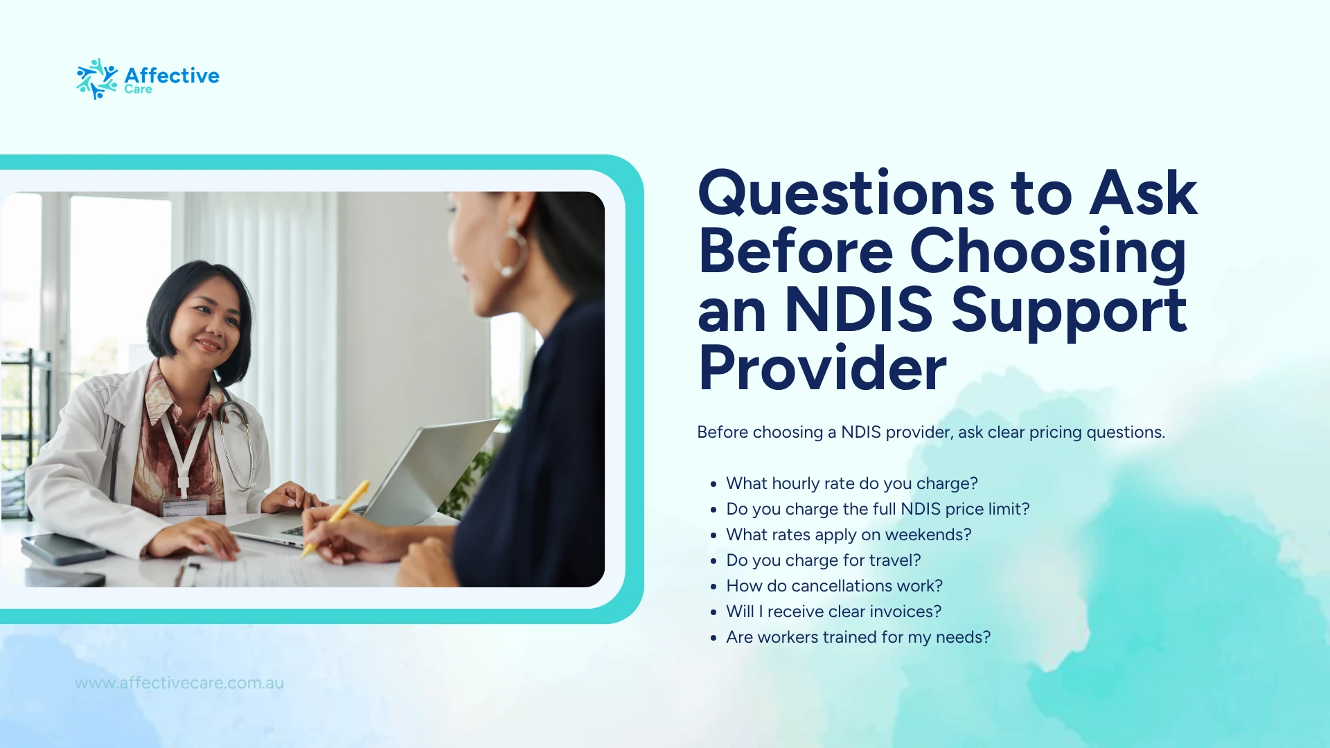 Questions to ask before choosing an NDIS support Provider