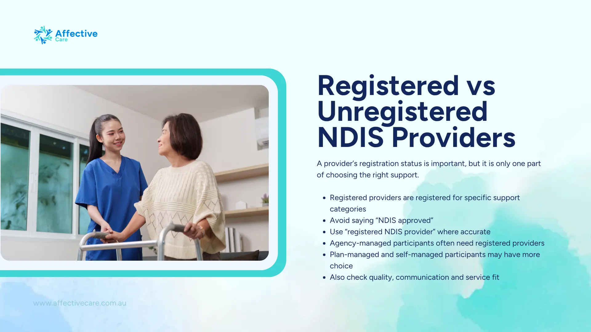 Registered vs Unregistered NDIS Providers
