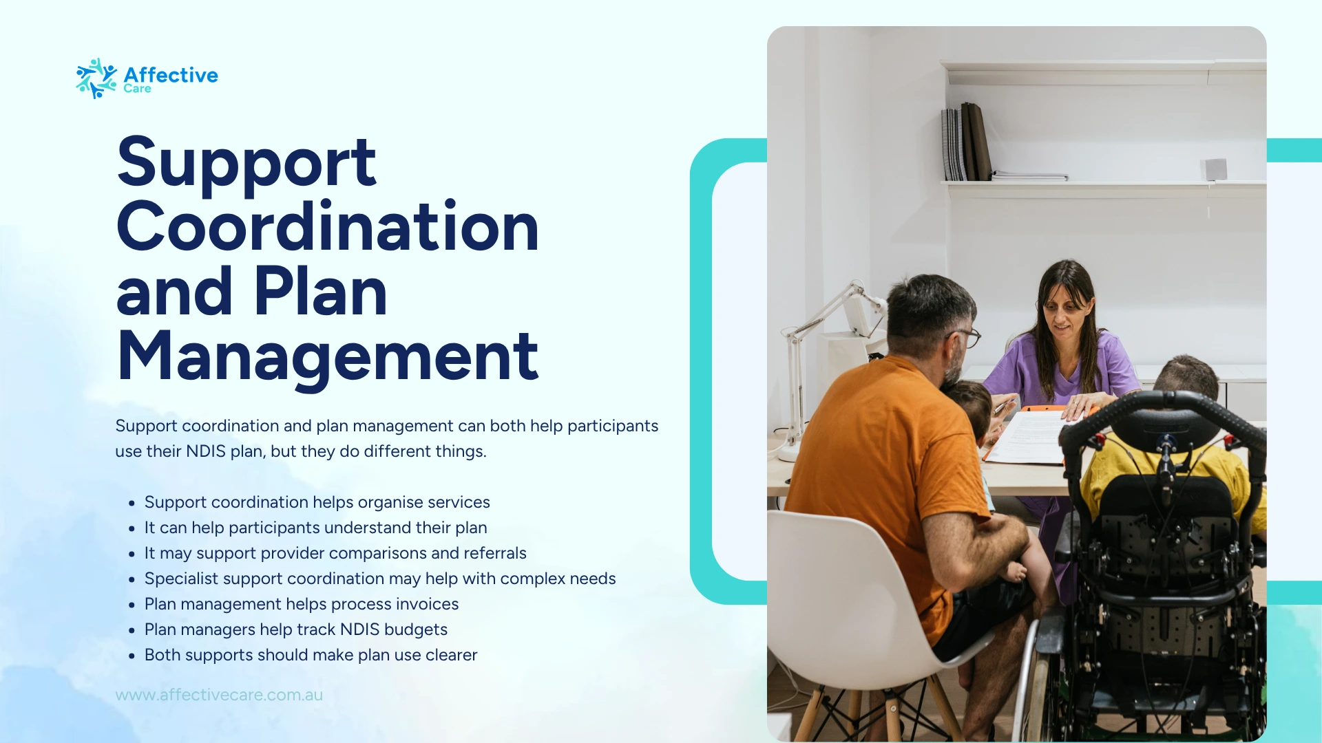 Support Coordination and Plan Management