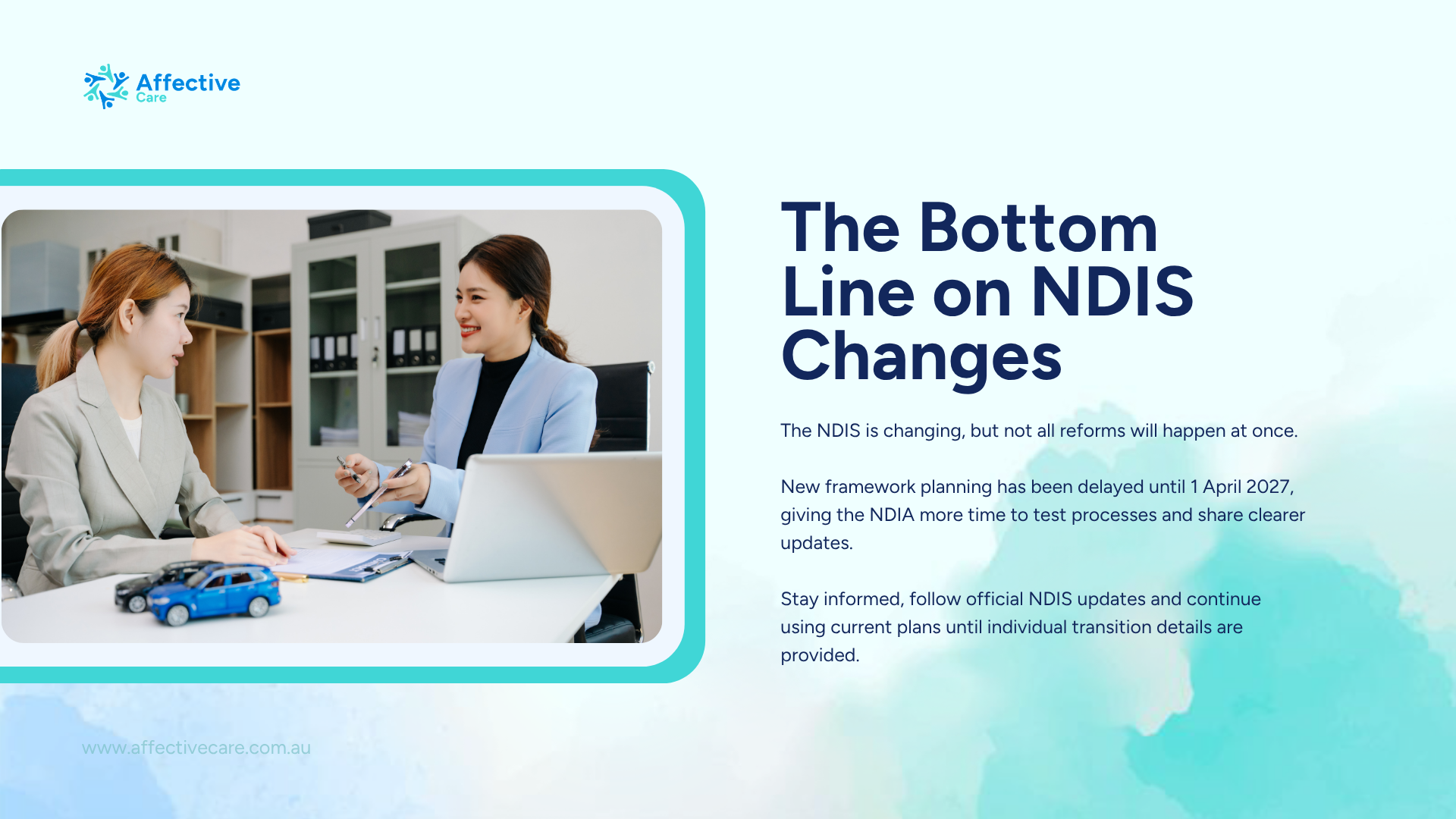 The Bottom line on NDIS Changes