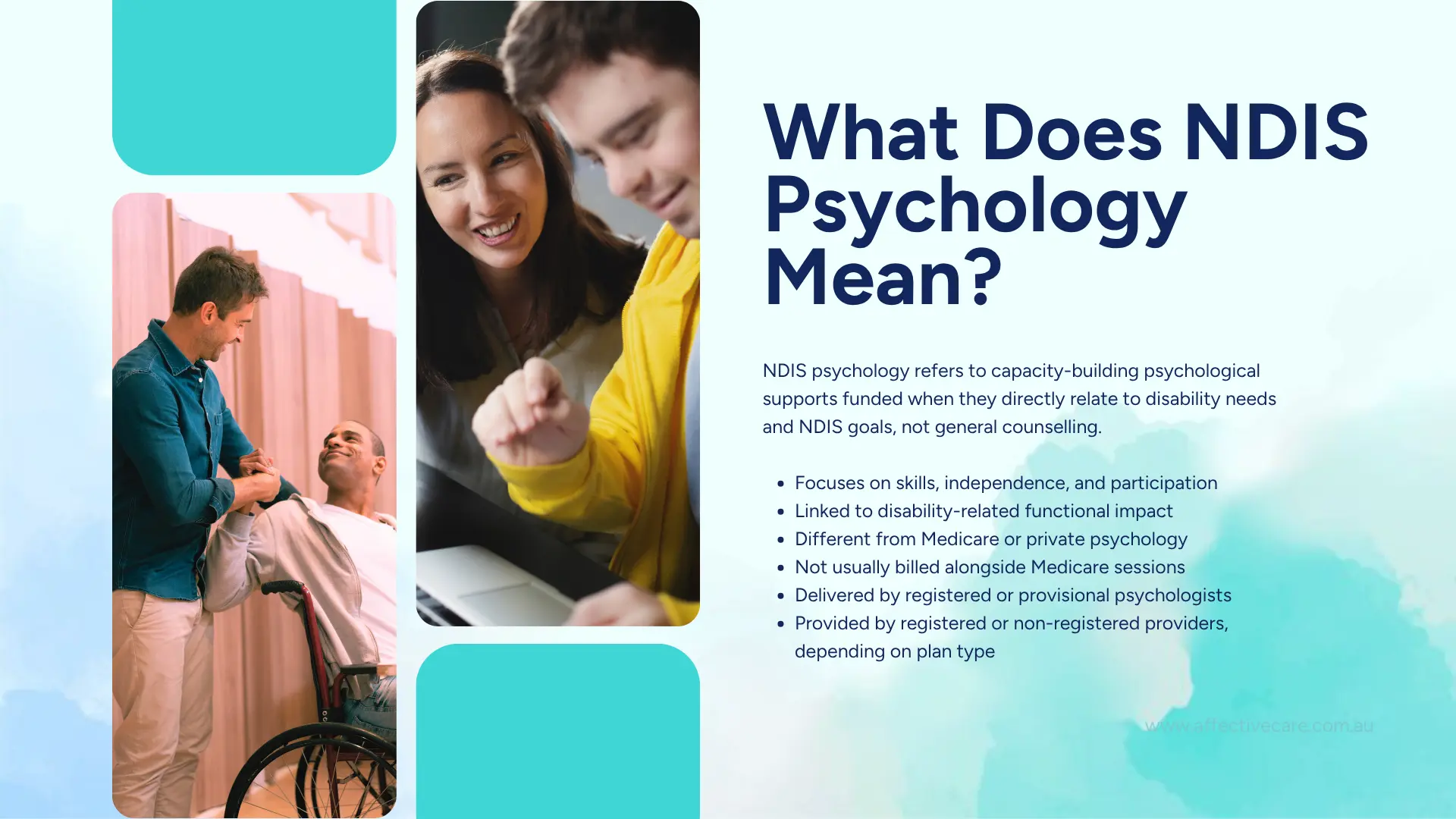 What does NDIS psychology mean