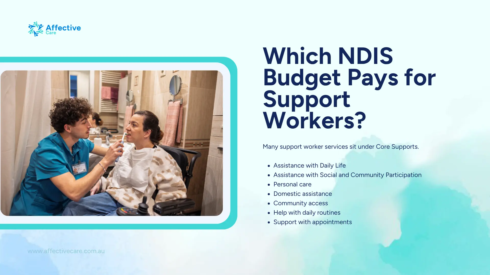 Which NDIS budget pays for support workers