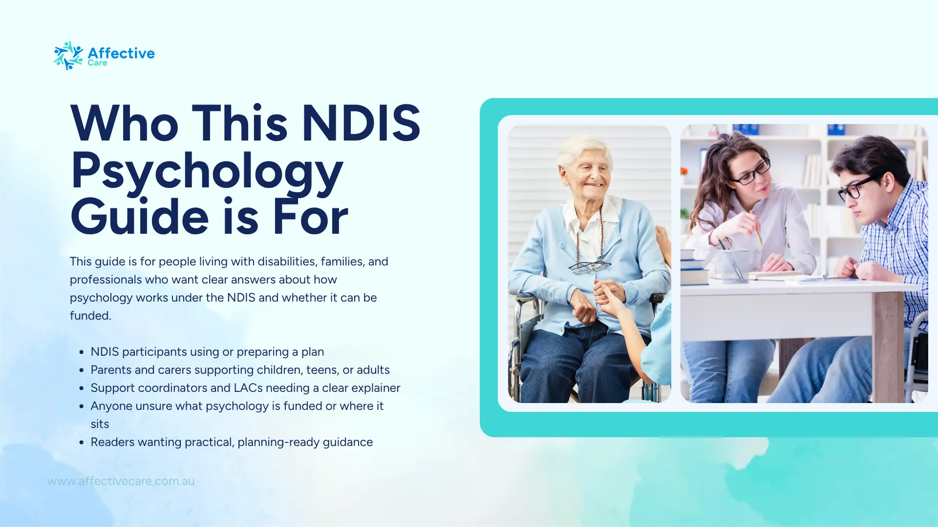 Who this NDIS psychology guide is for