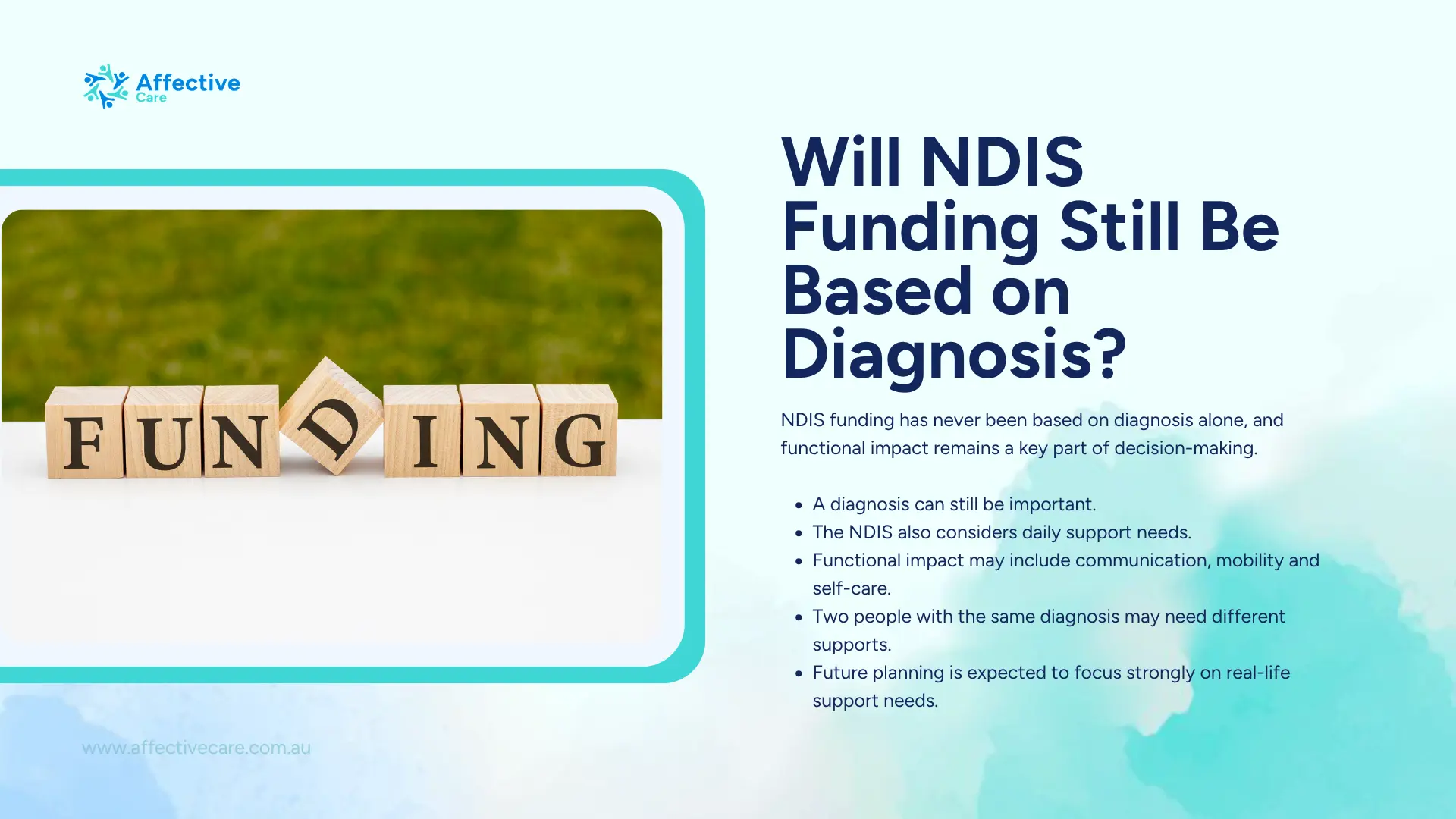 Will NDIS funding still be based on diagnosis