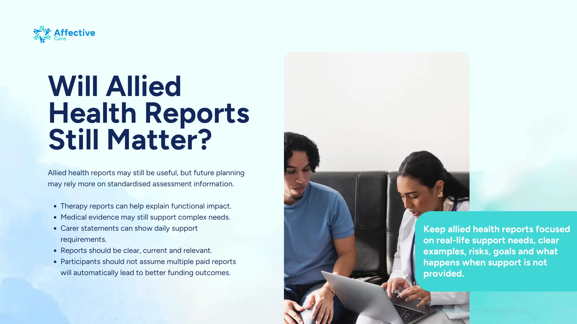 Will allied health reports still matter