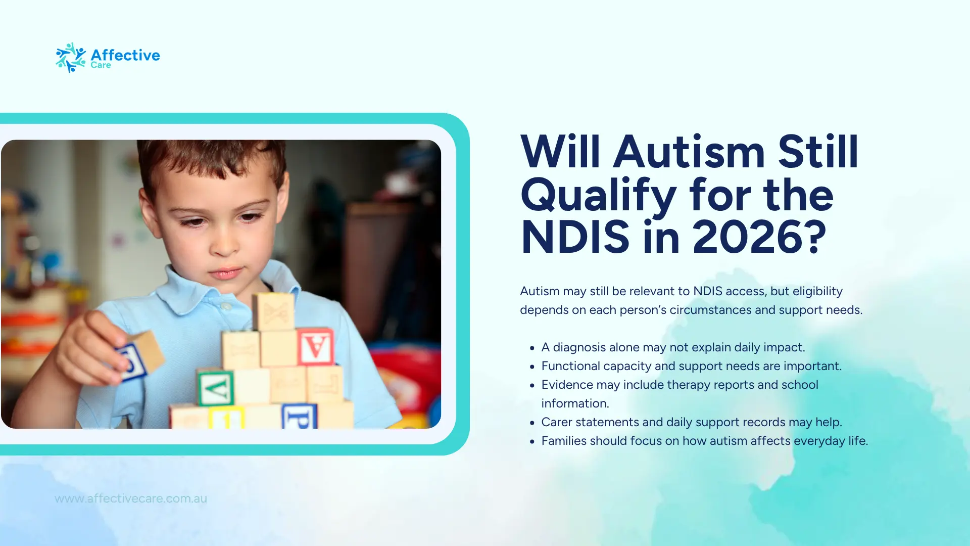 Will autism still qualify for the NDIS in 2026