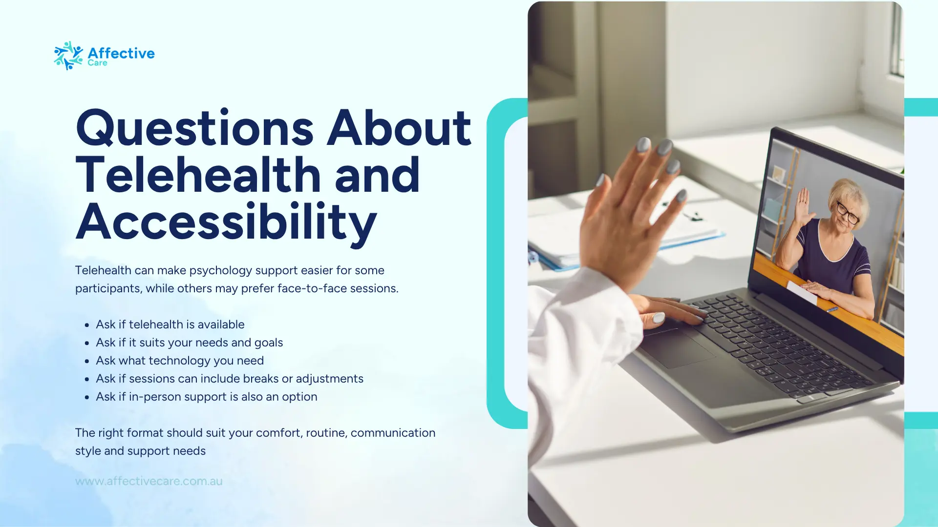 Questions about telehealth and accessibility
