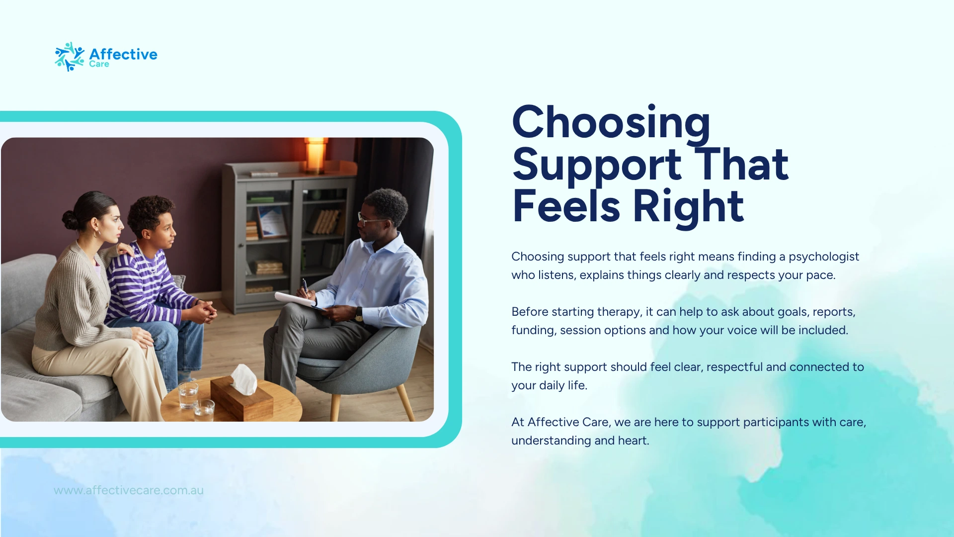 Choosing support that feels right
