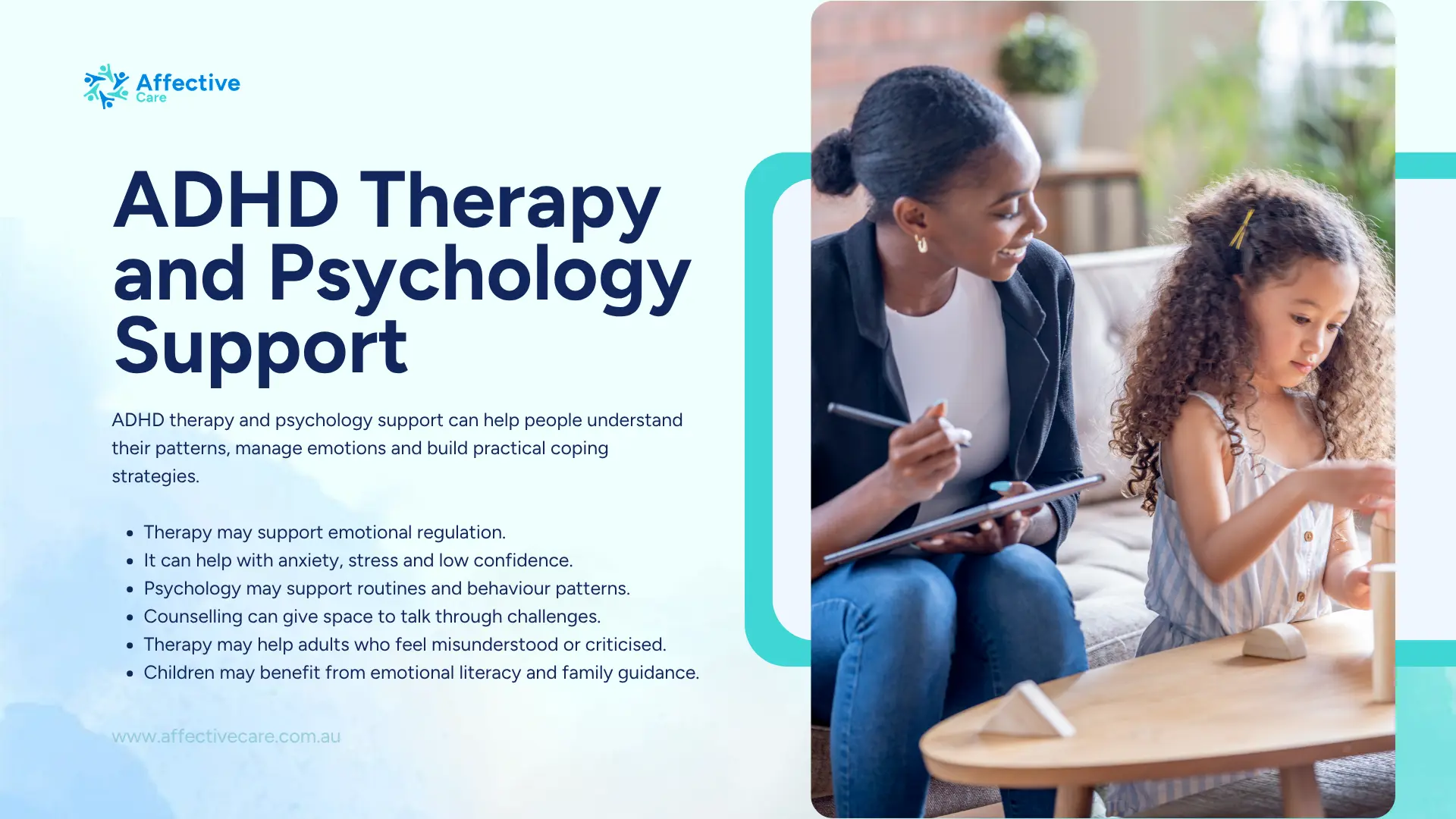 ADHD therapy and psychology support