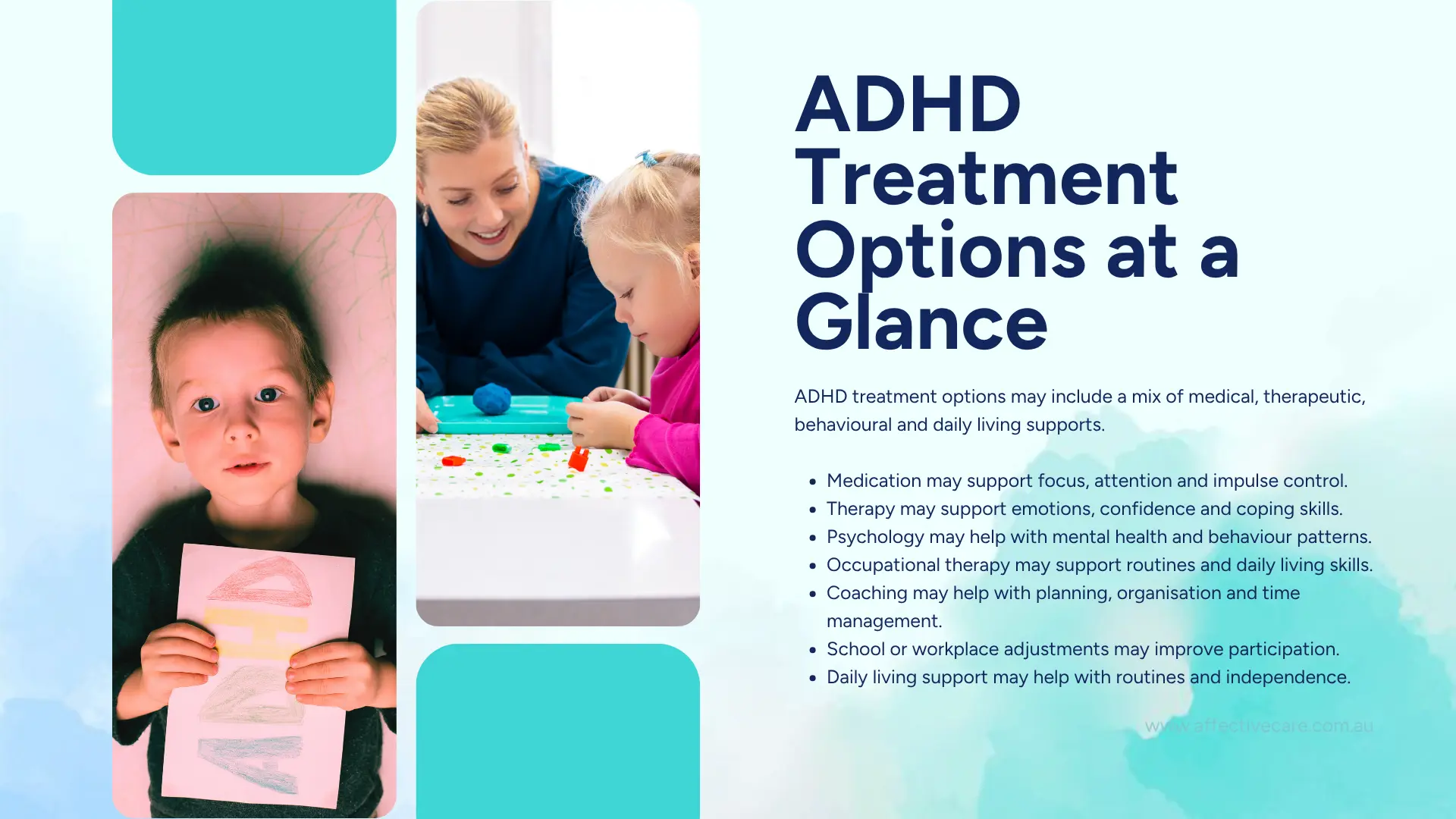 ADHD treatmet options at a glance