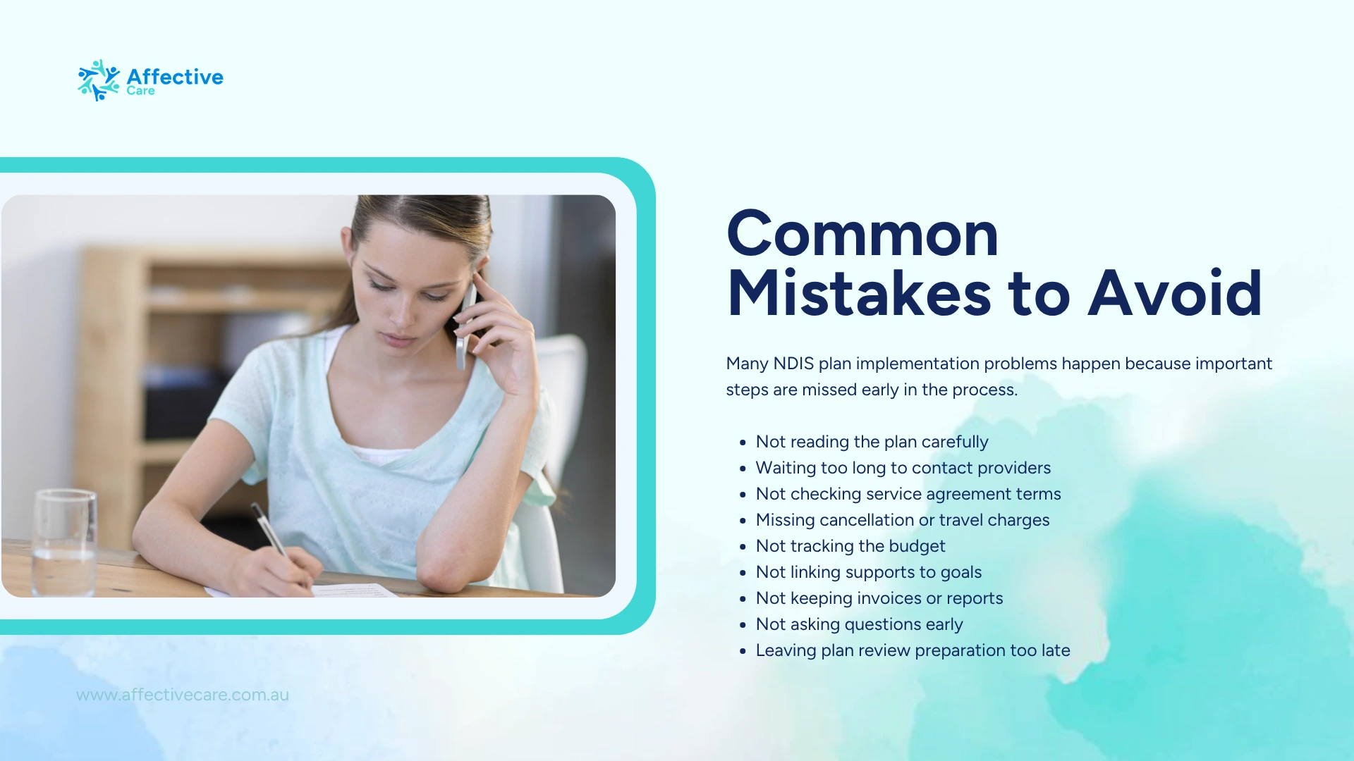 Common mistakes to avoid