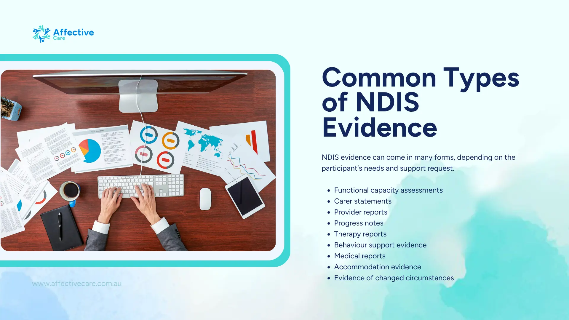 Common types of NDIS evidence