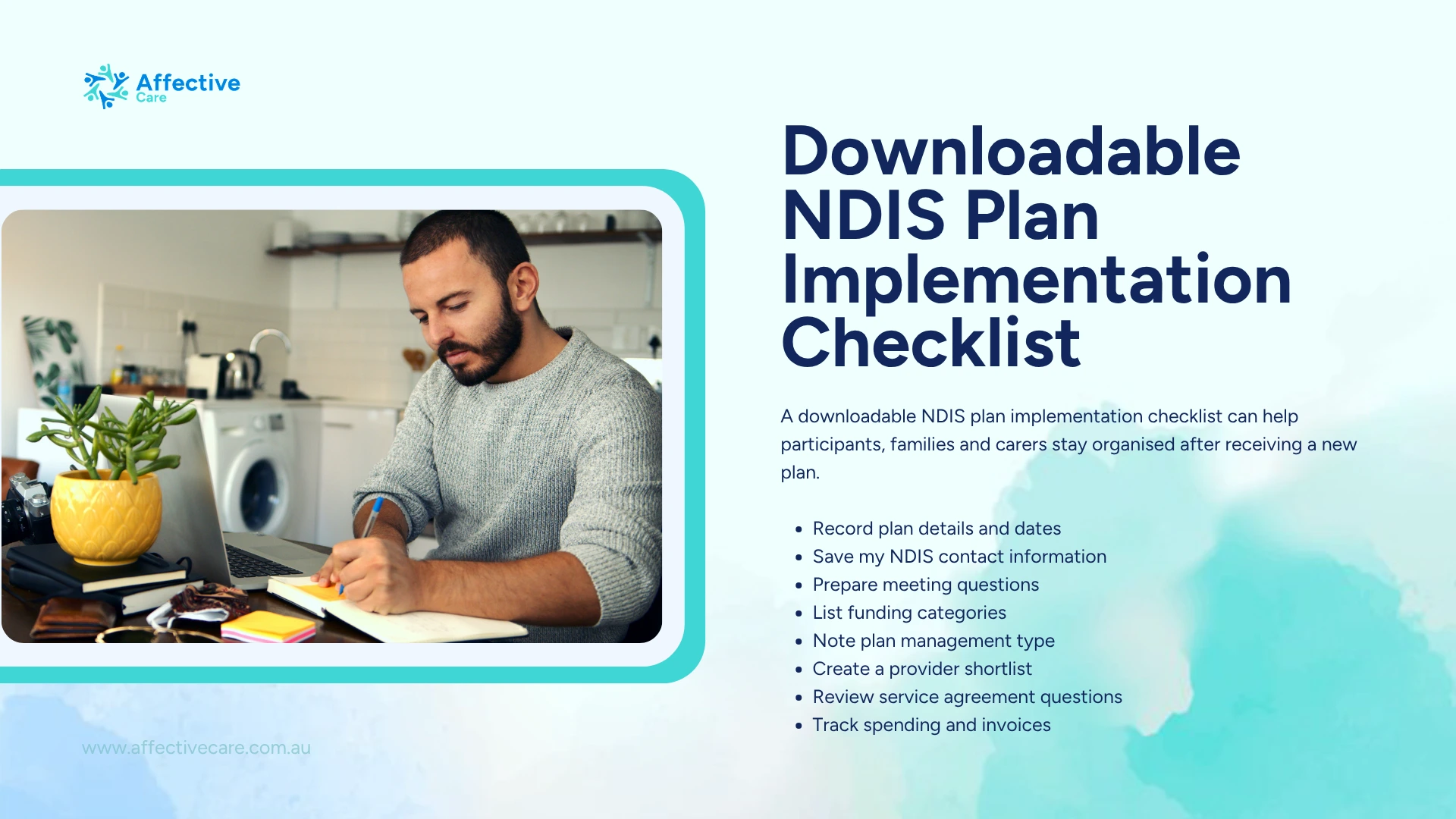 Downloadable NDIS Plan Implementation Checklist
