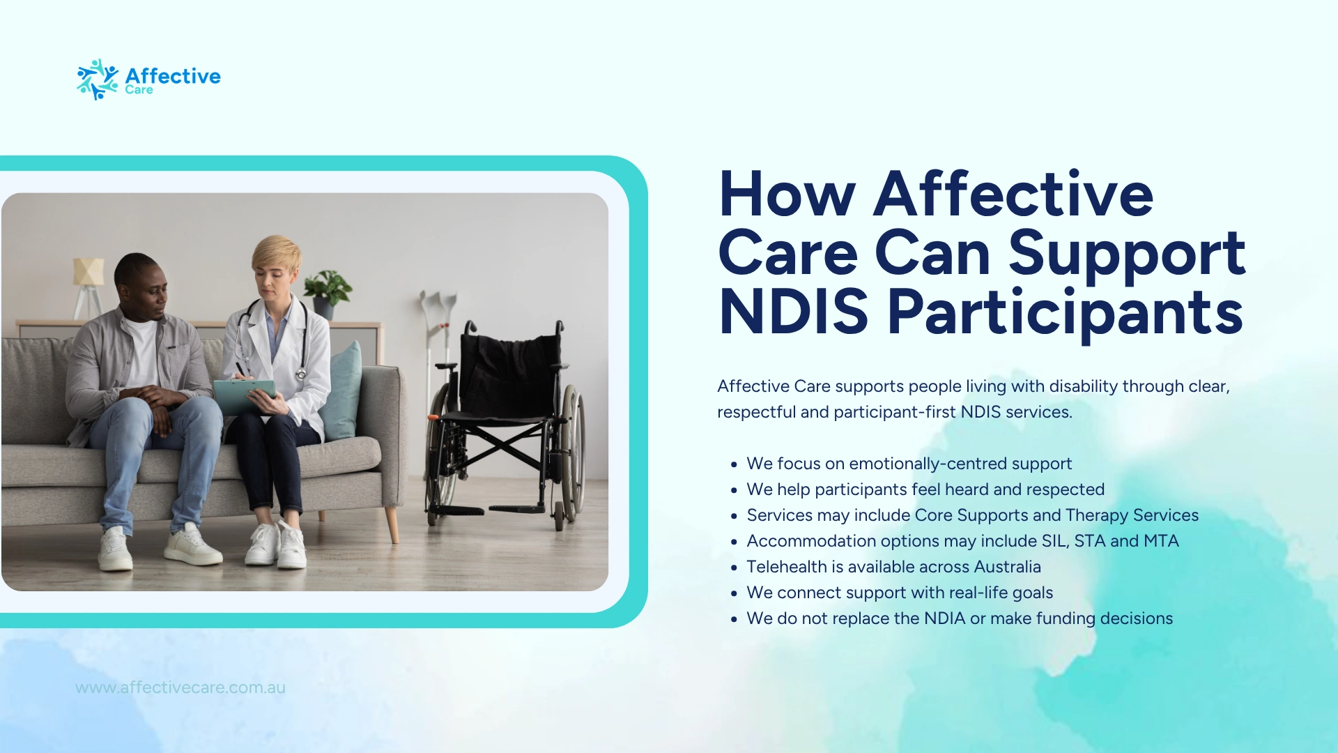 How affective care can support NDIS Participants
